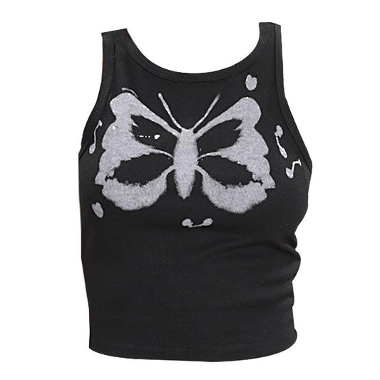 Butterfly Mini Crop Top Boogzel Clothing