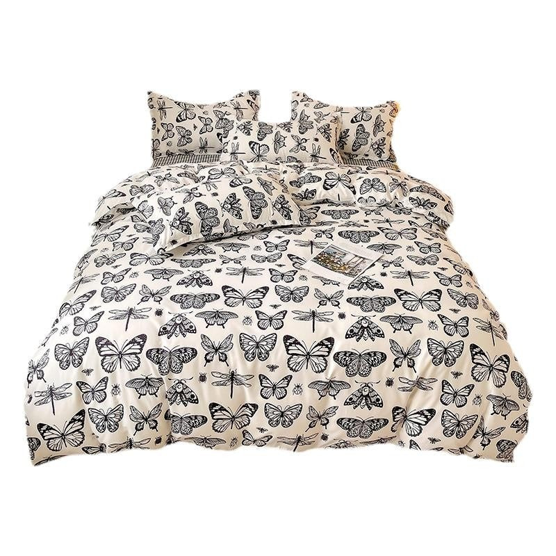 Black Butterfly Bedding Set SpreePicky