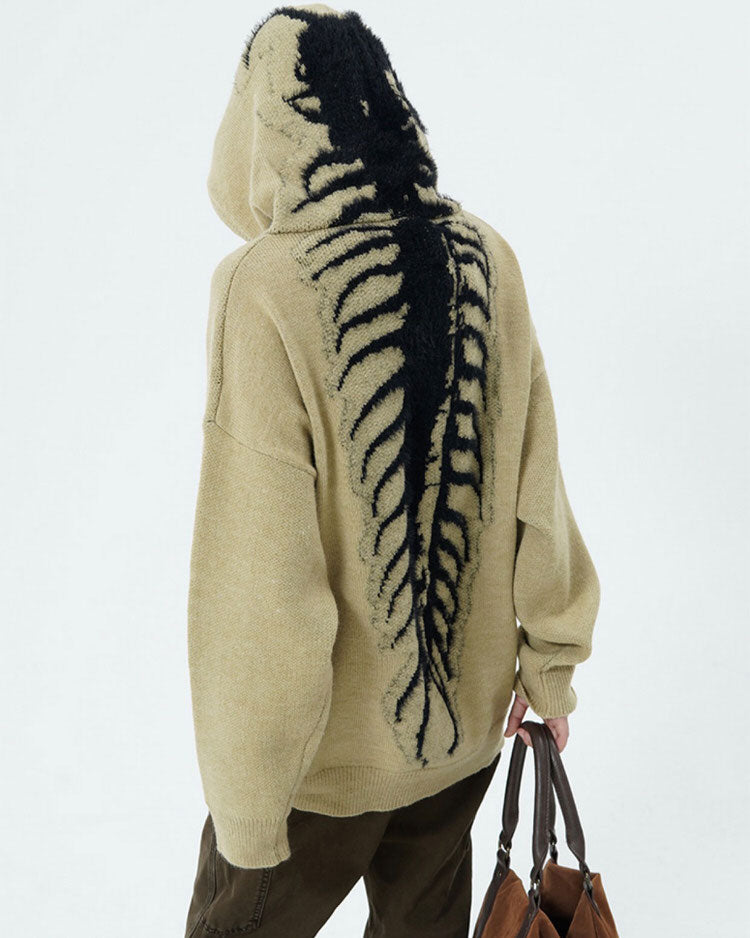 Centipede Knit Hoodie SpreePicky