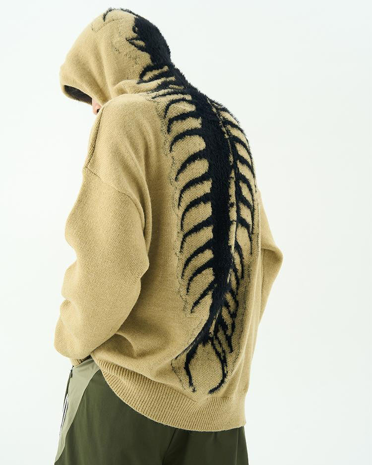 Centipede Knit Hoodie SpreePicky