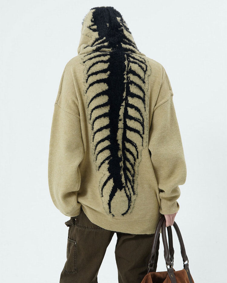 Centipede Knit Hoodie SpreePicky