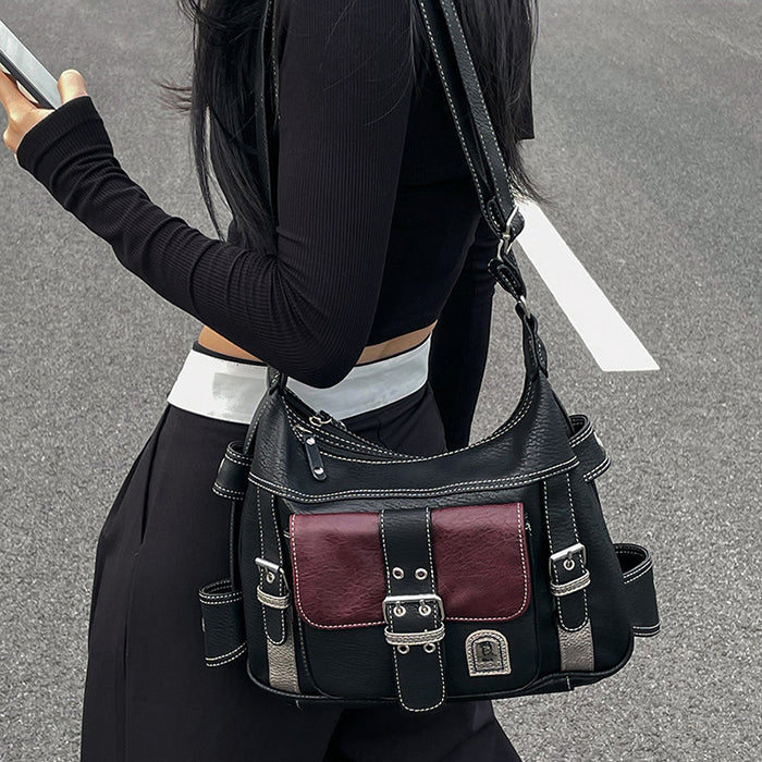 Black Check Shoulder Bag SpreePicky