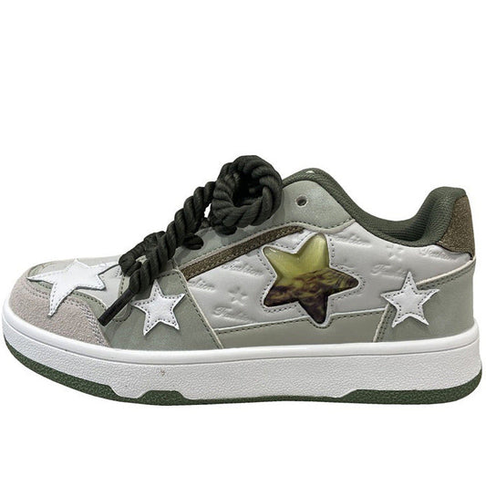 Grey Clear Star Sneakers Boogzel Clothing