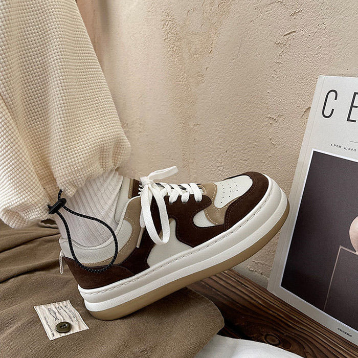 Coffee Cream Sneakers Boogzel Clothing