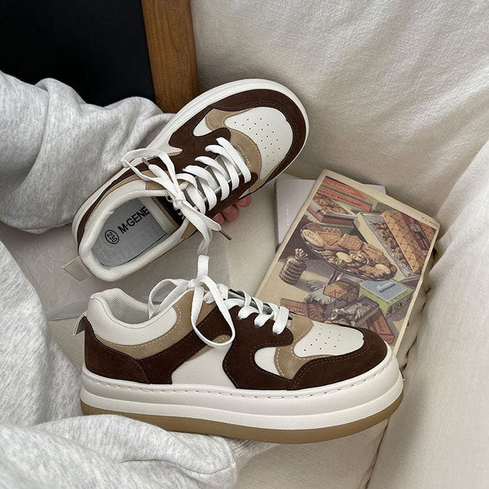 Coffee Cream Sneakers Boogzel Clothing