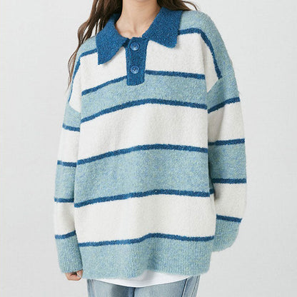 Causal Striped Pullover SpreePicky