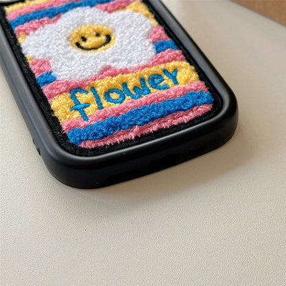 Daisy Flower Fuzzy iPhone Case Boogzel Clothing