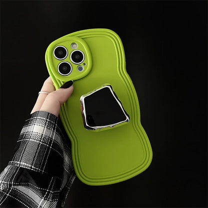 Green with Mirror iPhone Case SpreePicky