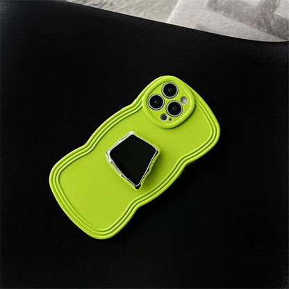 Green with Mirror iPhone Case SpreePicky