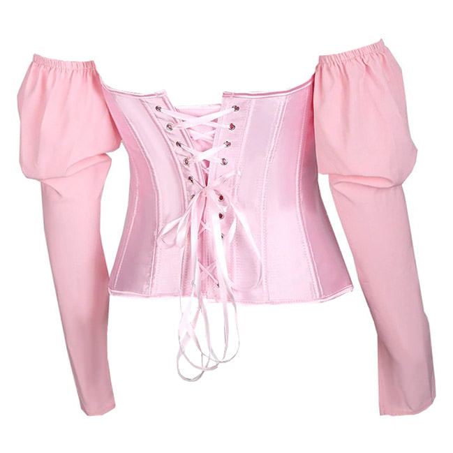 Princess Long Sleeve Corset Top SpreePicky