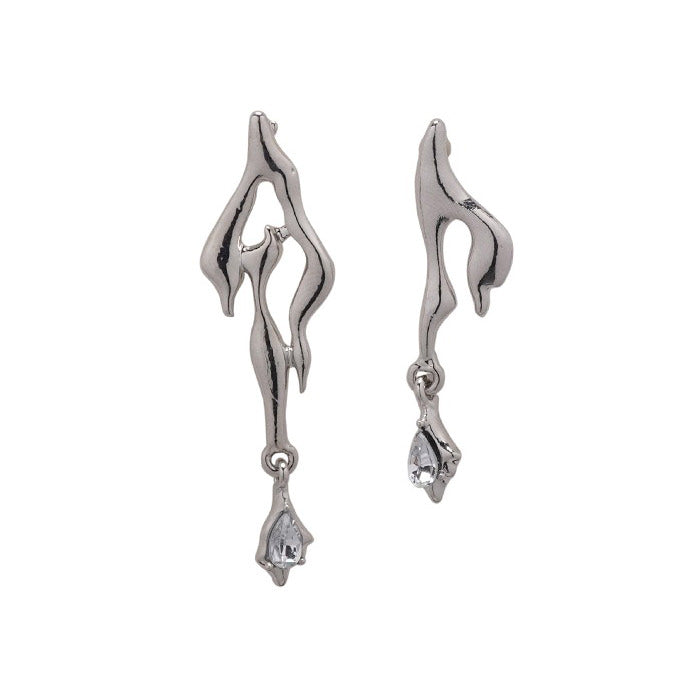 Sliver Flame Earrings SpreePicky