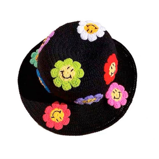 Flower Crochet Bucket Hat Boogzel Clothing