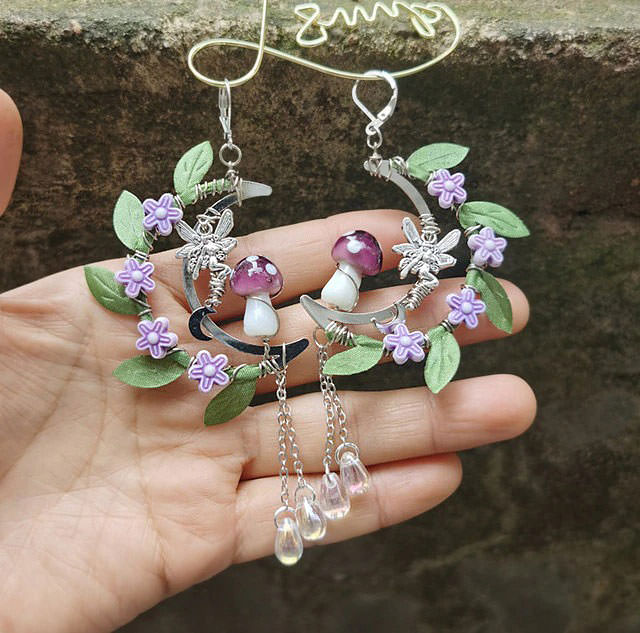 Forest Floral Earrings SpreePicky