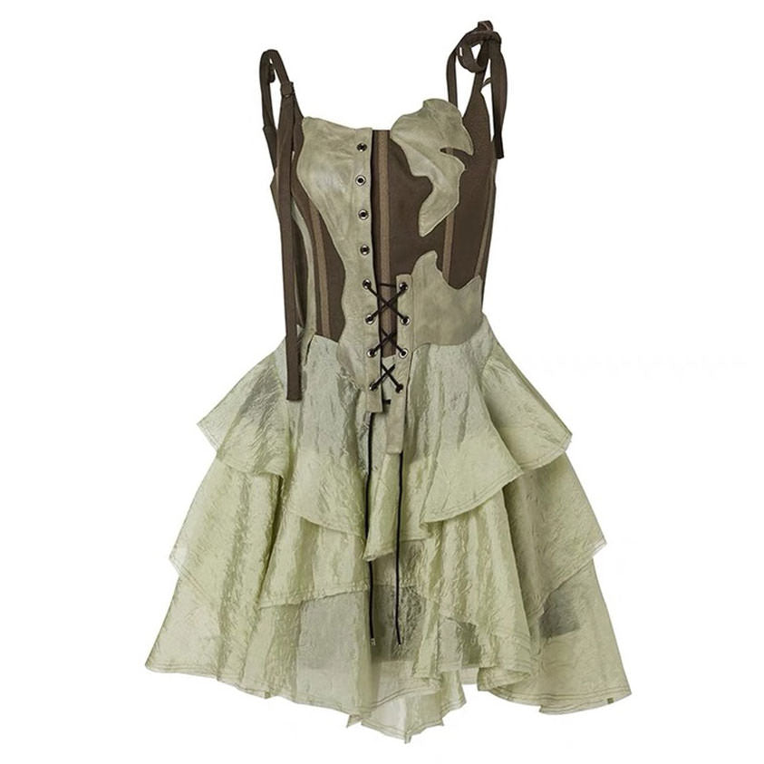 Green Fairy Mini Dress SpreePicky