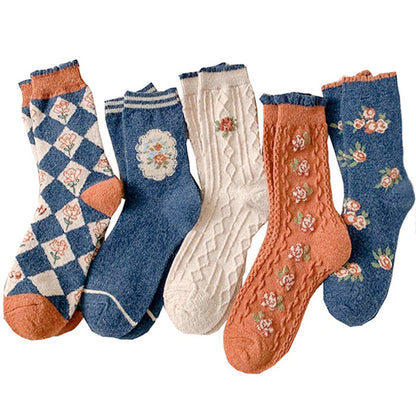 Floral Aesthetic Socks SpreePicky