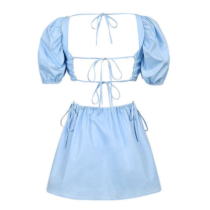 Charm Blue Mini Dress SpreePicky