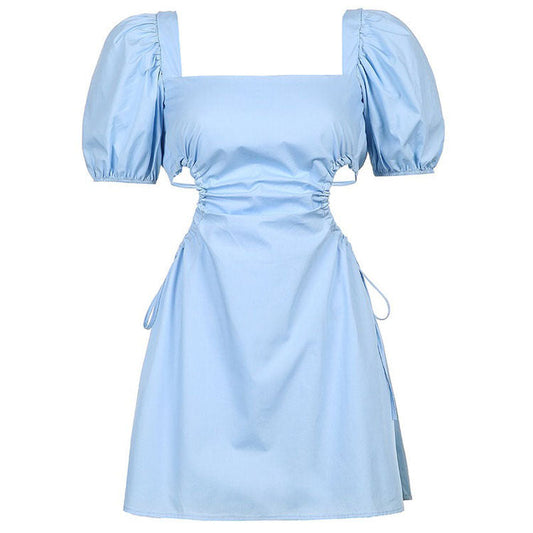 Blue Summer Mini Dress SpreePicky
