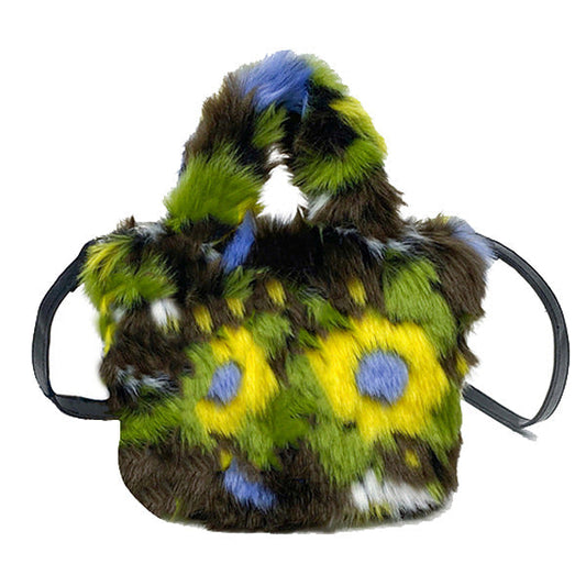 Fuzzy Flower Mini Bag Boogzel Clothing