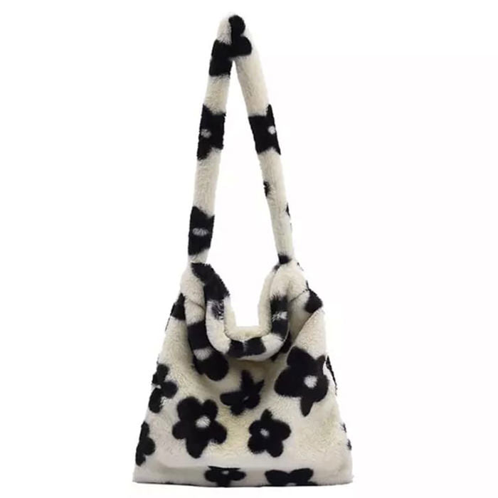 Fuzzy Flower Shoulder Bag Boogzel Clothing