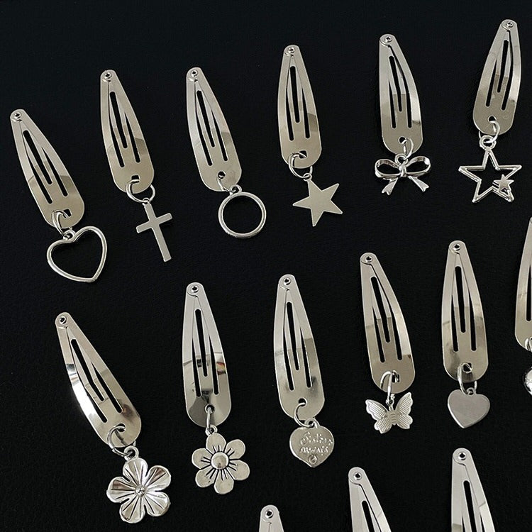 Sliver Aesthetic Hair Clips SpreePicky