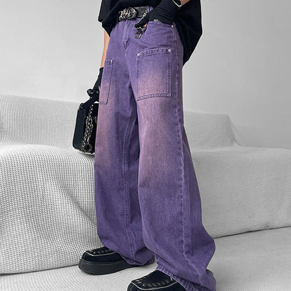 Purple Baggy Jeans SpreePicky