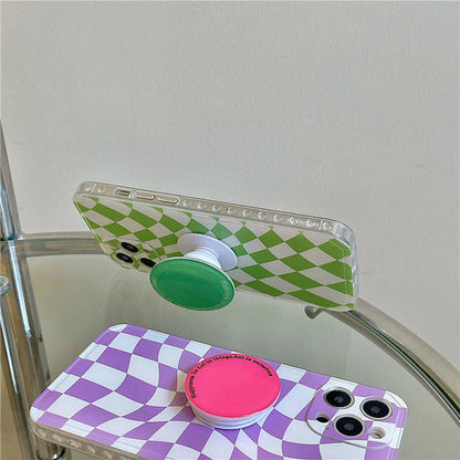 Green Checker iPhone Case Boogzel Clothing