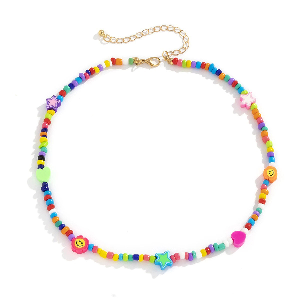 Y2K Candy Beaded Necklace Boogzel Clothing