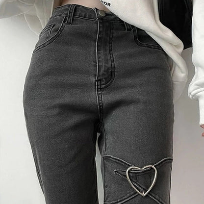 Heart Flare Jeans SpreePicky