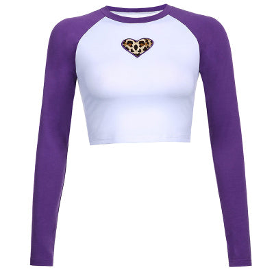 Heart Raglan Long-sleeves Tee Boogzel Clothing