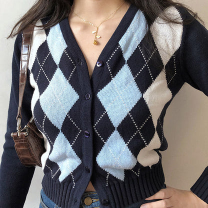 Dark Blue Crush Cardigan Boogzel Clothing