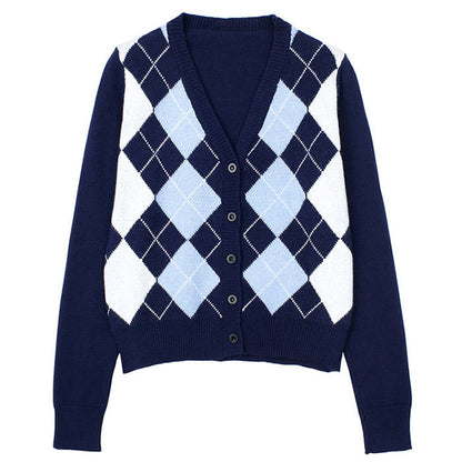 Dark Blue Crush Cardigan Boogzel Clothing