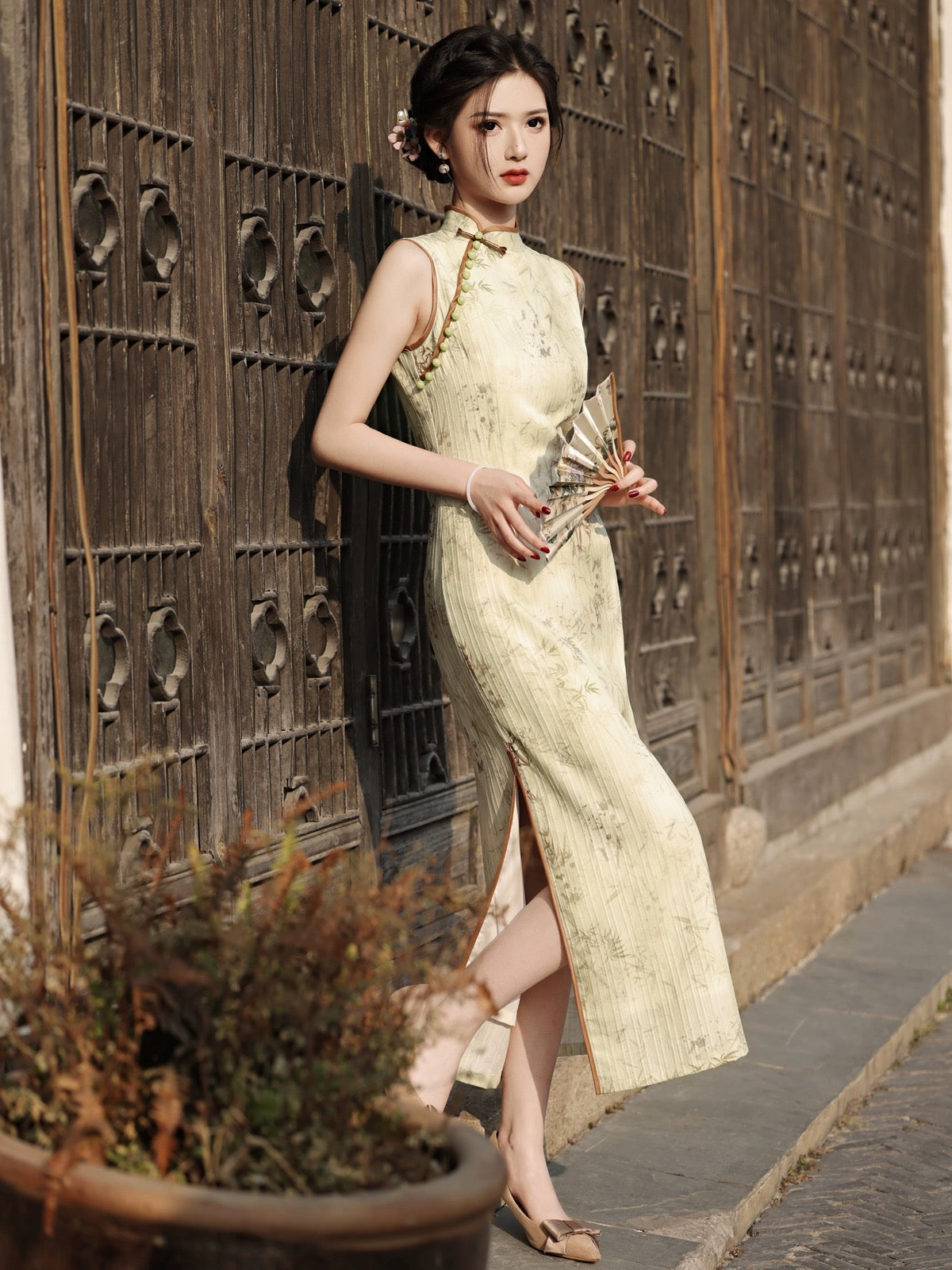 Bamboo Forest Cheongsam Dress Hanfu Story