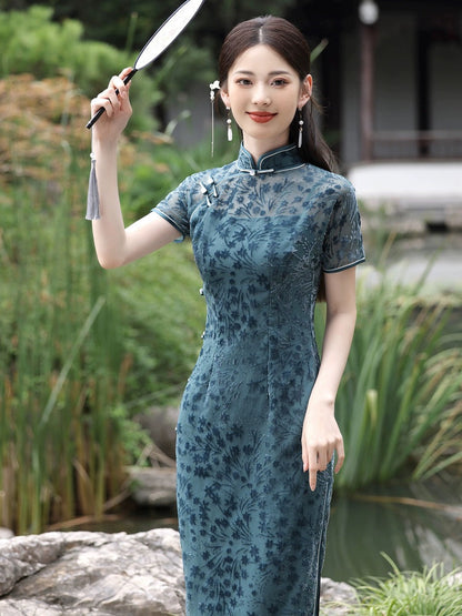 Moonflower Elegant Cheongsam Hanfu Story