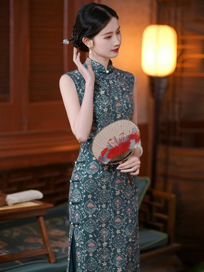 Elegant Classic Floral Cheongsam Hanfu Story