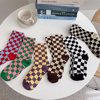 Colorful Checker Socks Boogzel Clothing