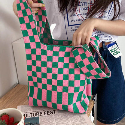 Sweet Checker Mini Tote Bag Boogzel Clothing