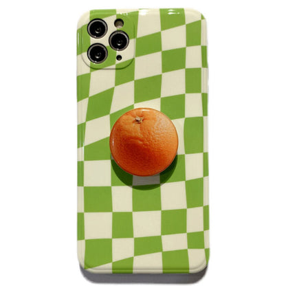 Fruit Green Checkerboard iPhone Case Boogzel Clothing