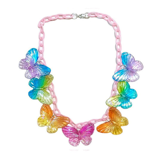 Colorful Butterfly Necklace Boogzel Clothing