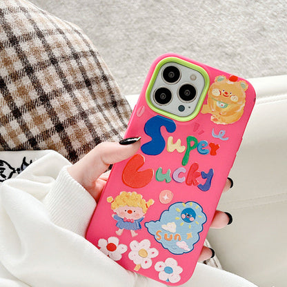 Cartoon Pink iPhone Case Boogzel Clothing