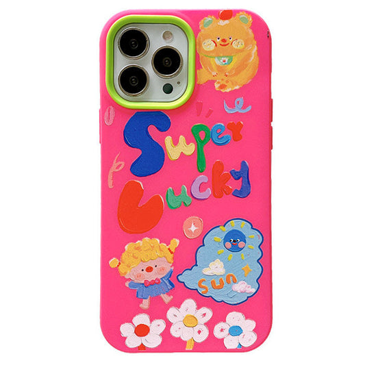 Cartoon Pink iPhone Case Boogzel Clothing