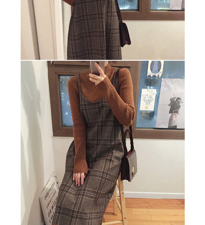 Sleeveless Plaid Dress SpreePicky