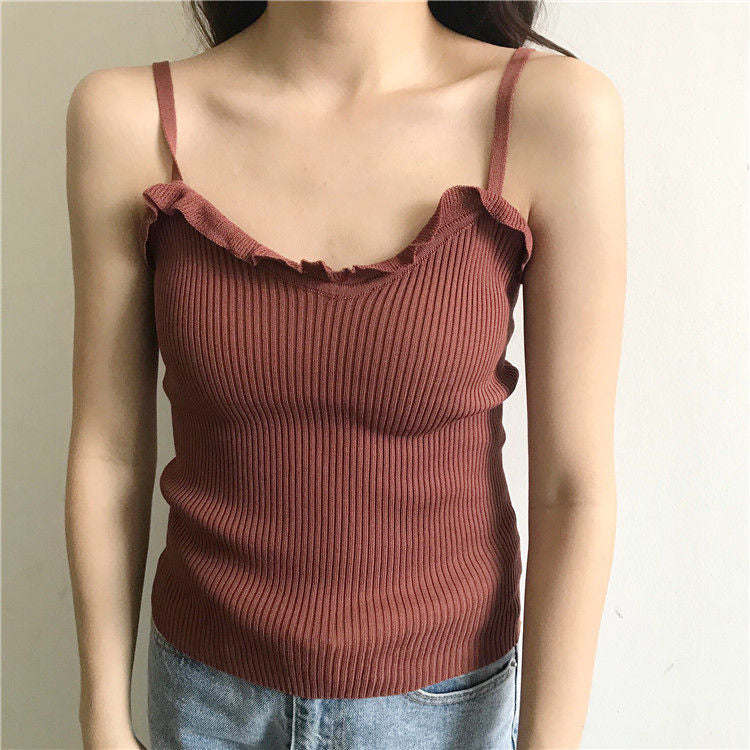 Ruffled Camisole Top SpreePicky