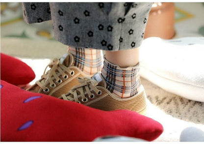 Plaid Knit Socks SpreePicky