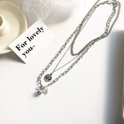 Metal Pendant Layered Choker Necklace SpreePicky