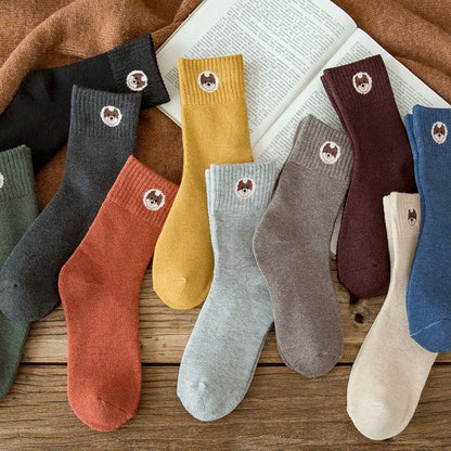 Set Of 5: Jacquard Socks SpreePicky