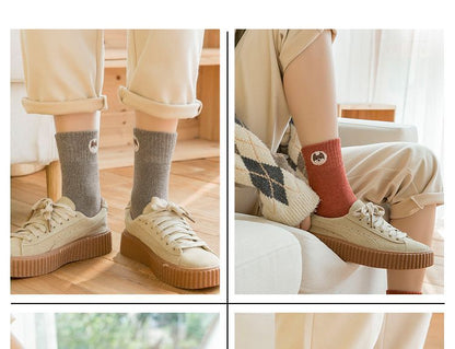 Set Of 5: Jacquard Socks SpreePicky