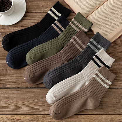 Set of 4: Striped Ribbed Socks SpreePicky