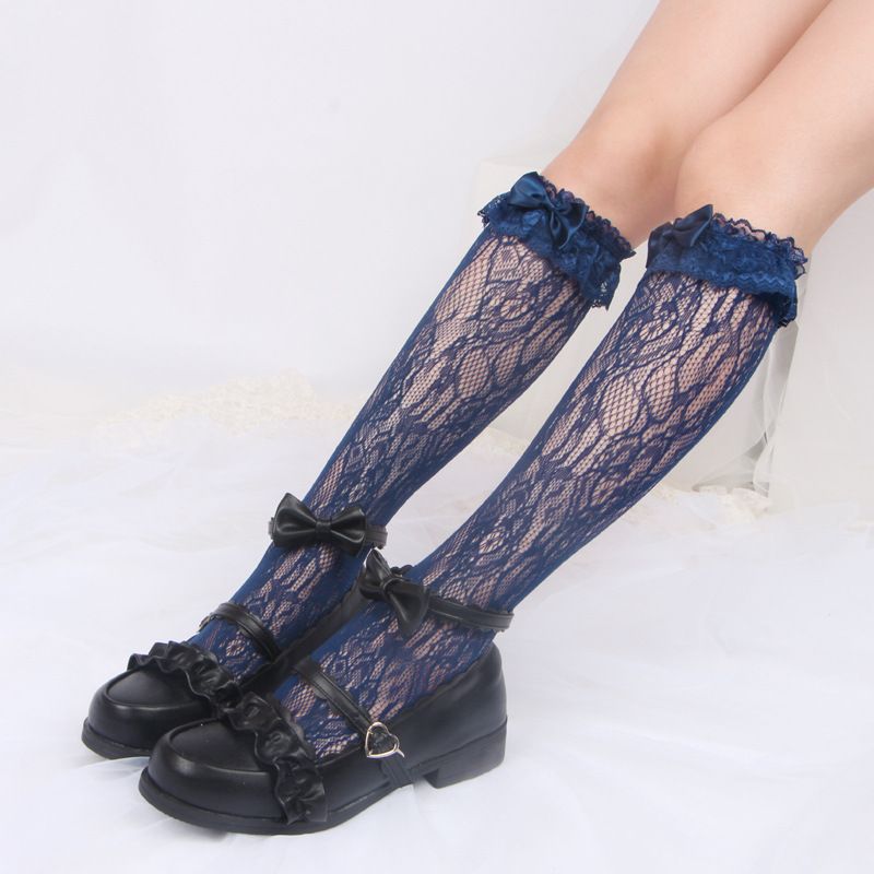 Lace Knee High Socks SpreePicky