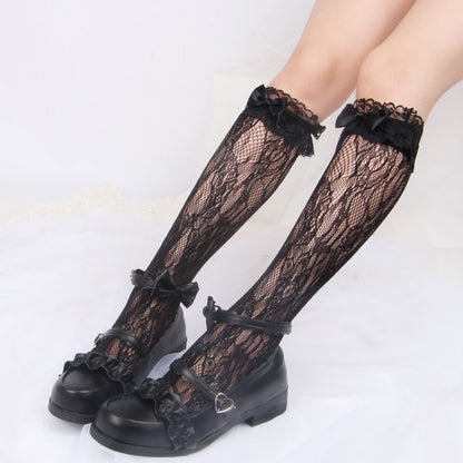 Lace Knee High Socks SpreePicky