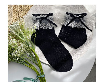 Perforated Lace Socks SpreePicky